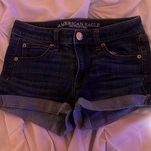 american eagle super stretch short shorts